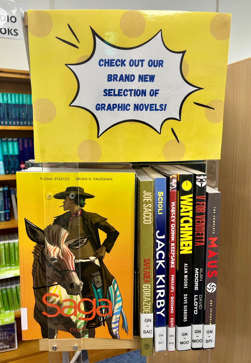 Dunmanway Library now stocks a great selection of brand new adult graphic novels!
Come in and check them out!

#DunmanwayLibrary
#GraphicNovels
#ComicsPlus
#ComicBooks
#Marvel
#DCComics