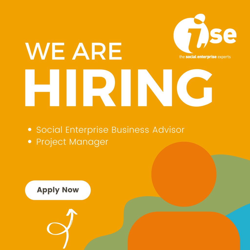 Will you be our next Business Advisor or Project Manager? We have two exciting roles available at iSE supporting start-up and established social businesses across the West Midlands. ⁠ Applications close at 4pm on April 4th 2024 ⁠ To apply visit uk.indeed.com/cmp/Initiative…