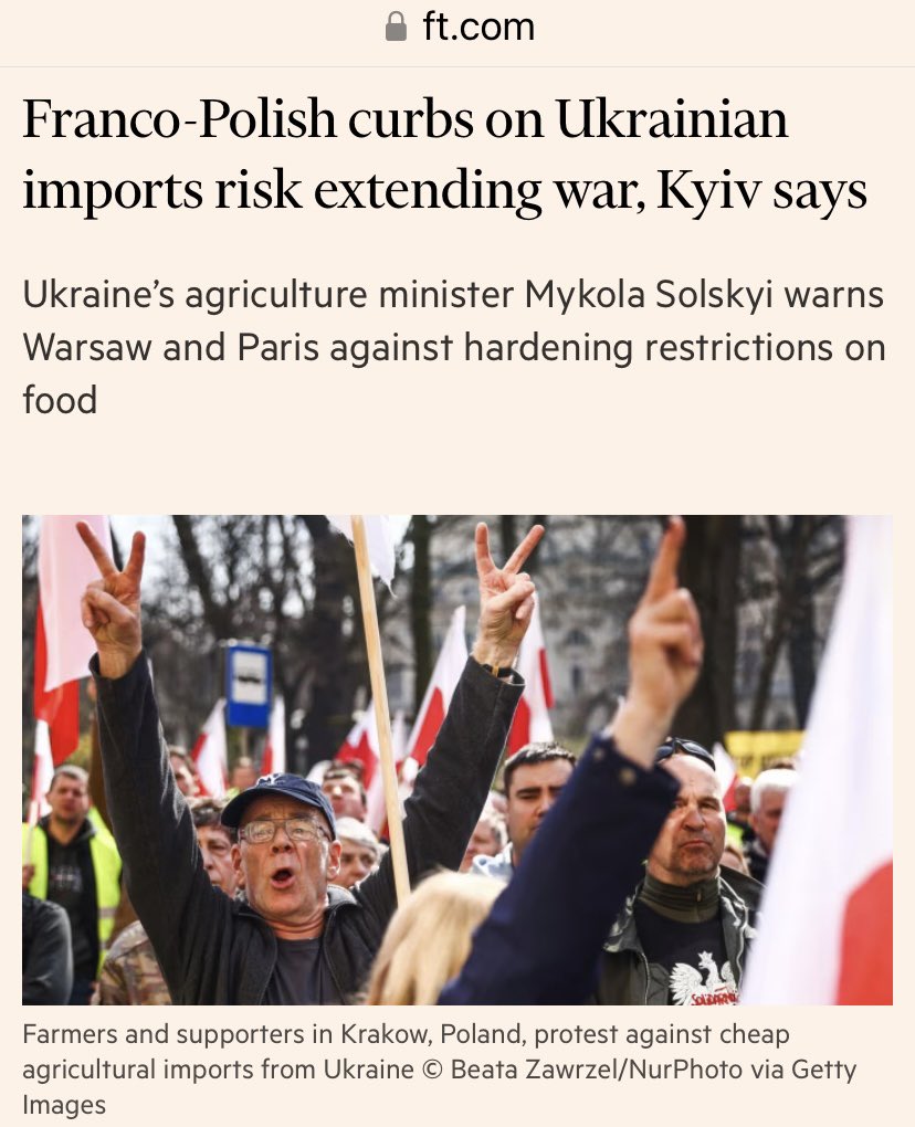 The EU debates putting tariffs and quotas back on Ukrainian produce 🙁 If we were still in the EU, we would have to follow suit. But we in the UK 🇬🇧 have done the right thing, extending our tariff-free, quota-free imports from Ukraine 🇺🇦 for another 5 years (3 years for eggs).