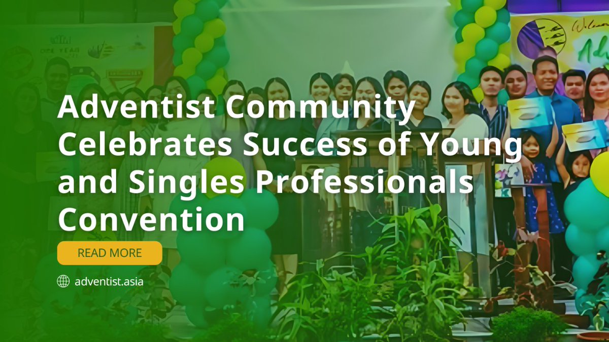 The @adventistchurch in Western Mindanao #Philippines had a successful #AdventistYouth & #SinglesProfessional Convention centered on cultivating #relationships, #career, enhancing #churchinvolvement, personal acceptance, & #growth.

Learn more: tinyurl.com/4dr3szyy