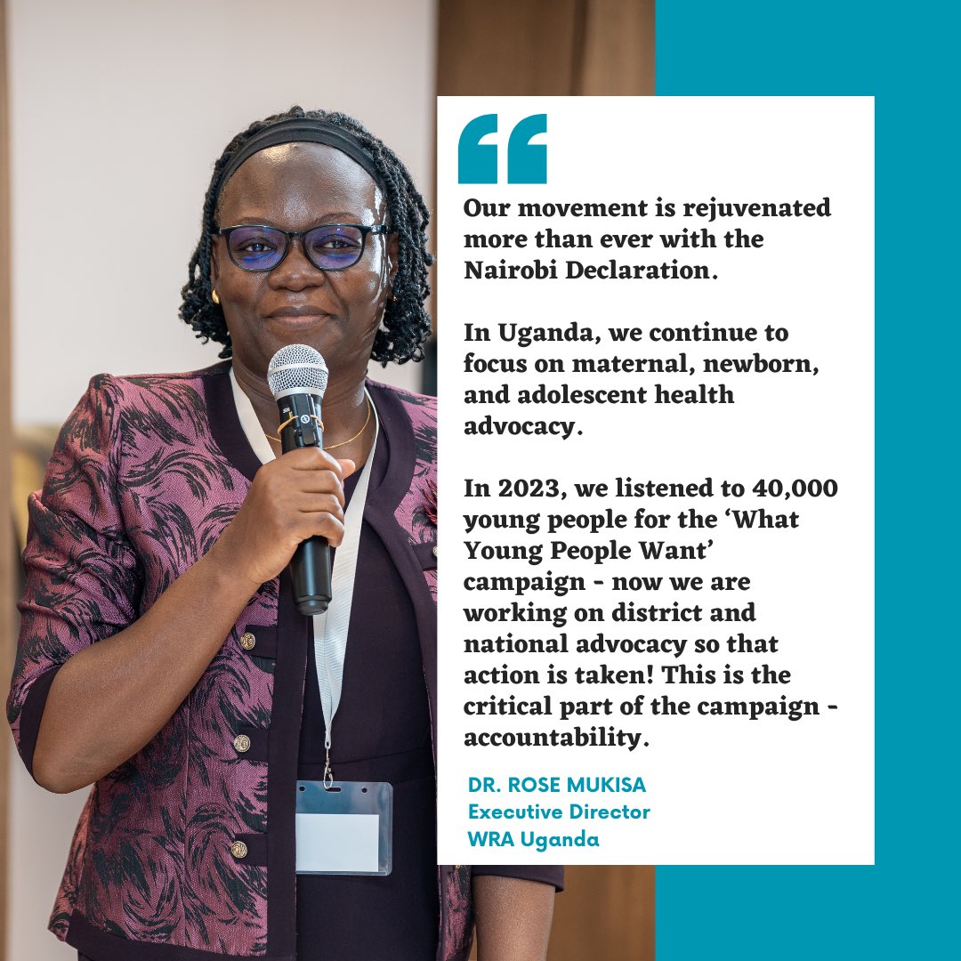 Under the leadership of ED Rose Mukisa, <a href="/WRAUganda/">WRAUganda</a> supports <a href="/PMNCH/">PMNCH</a> #1point8 global campaign ‘#WhatYoungPeopleWant’ - 40k responses from young people in #Uganda are informing advocacy at all levels for increased political and financial commitments - connect to collaborate!