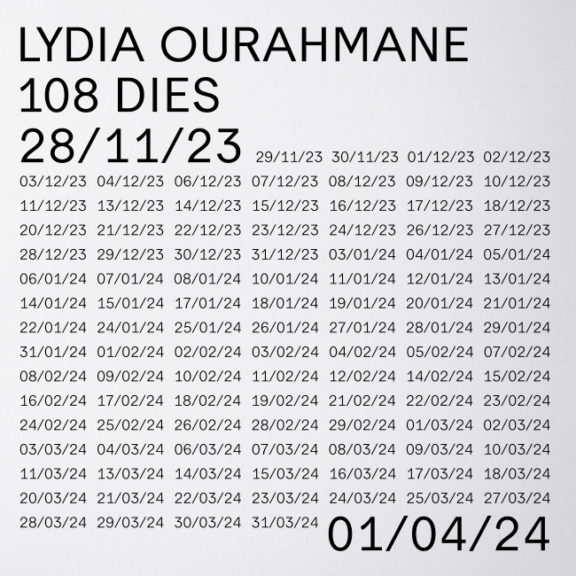 MACBA_Barcelona's tweet photo. Aquesta setmana MACBALIFE, Carmen, Penique Productions, Sara Rahman i Erich Weiss participaran al #108days de Lydia Ourahmane.
Últims dies! Fins a l'1 d'abril.
Consulta el programa 👀 https://t.co/ck2ipUhefW https://t.co/rpvLJaU048