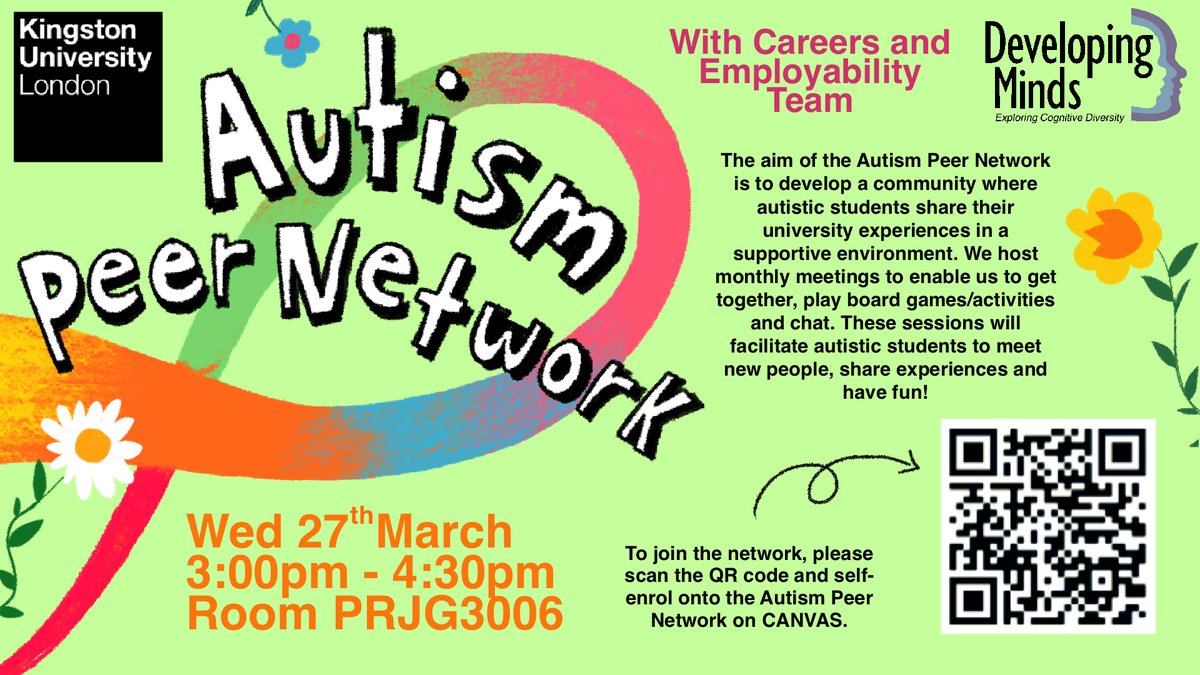 🌟 Don't miss the #Autism Peer Network today at 3pm! 🌟