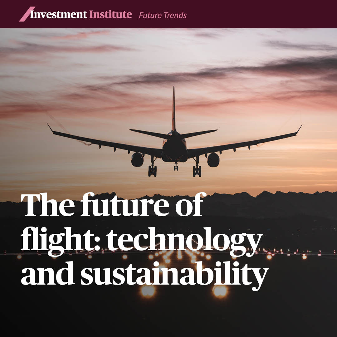 The recovering air travel sector is becoming more sustainable, as new technologies improve passenger safety, security and efficiency. Read more on the potential investment opportunities driving these changes ➡ axa-im.com/investment-ins… | #AXAIMInvestmentInstitute #Technology