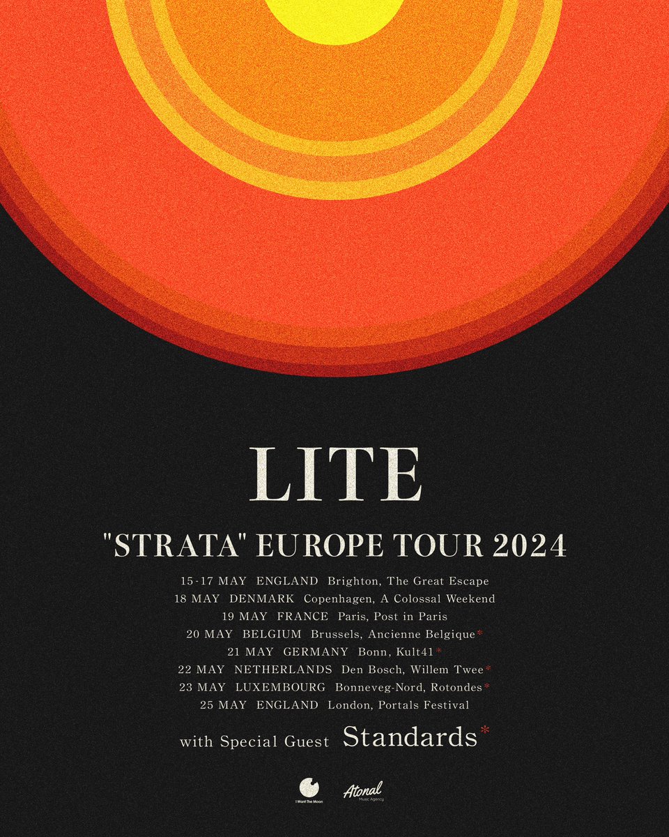 5月のヨーロッパツアーにLA拠点のバンド“Standards”と回ることが決定しました！ Exciting news! We’re teaming up with LA-based Standards for a few gigs on our Europe Tour this May! So excited! 15-17 MAY The Great Escape 18 MAY Denmark Copenhagen A Colossal Weekend 19 MAY France Paris