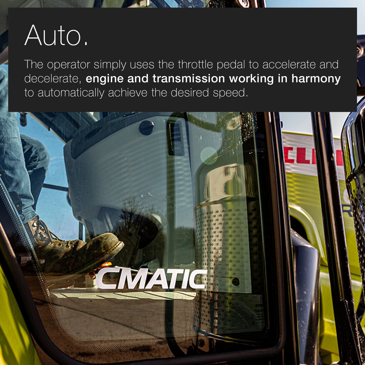 Auto, Manual or Drive Stick - CMATIC gives you a choice of operation. Versatility to achieve desired speeds for various tasks. 🚜 #cmatic #claasukCMATIC gives you a choice of operation.