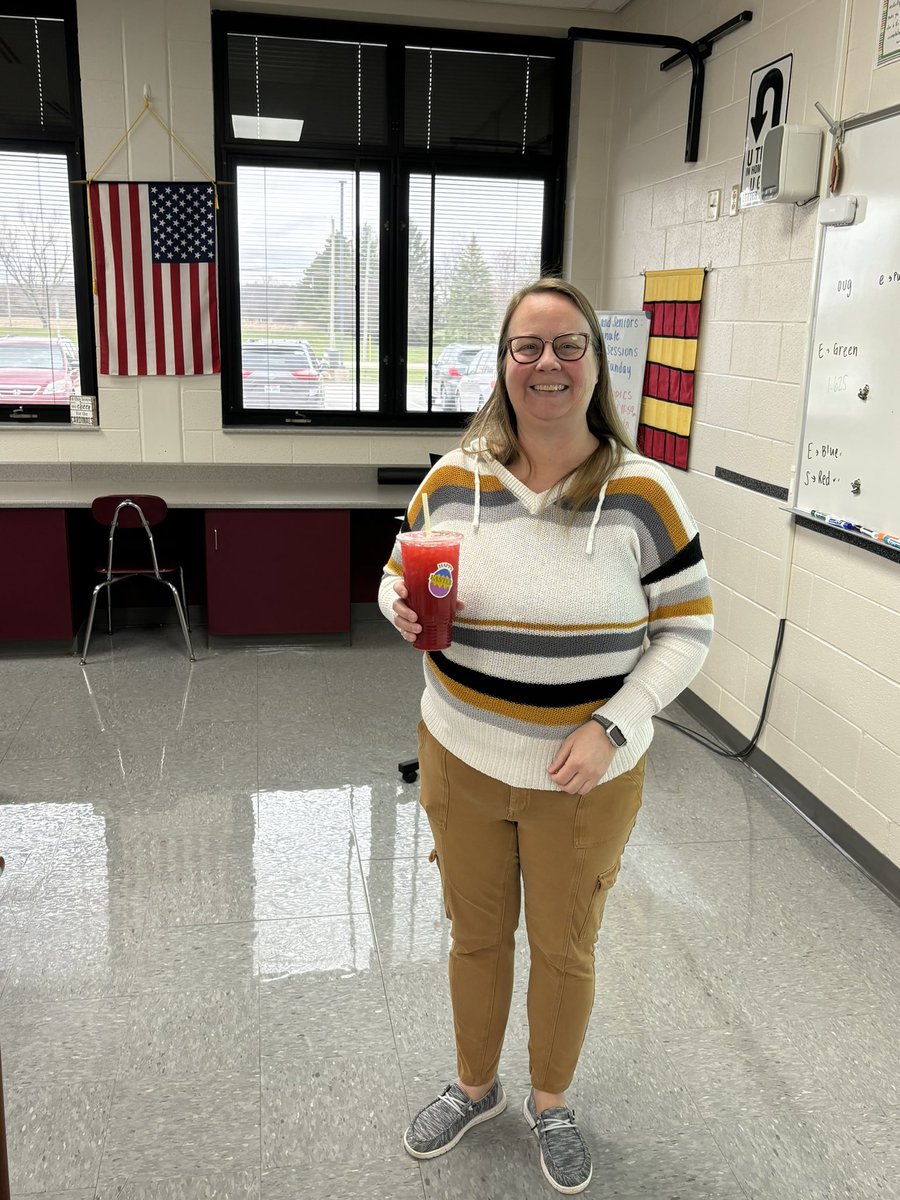 Mrs. Ritter was this month’s TEAcher of the Month. She goes above &amp; beyond to support students. She is a caring educator who puts in extra time for the betterment of her students inside &amp; outside the classroom. Thanks Champion Nutrition for supporting our schools. #NBdifference