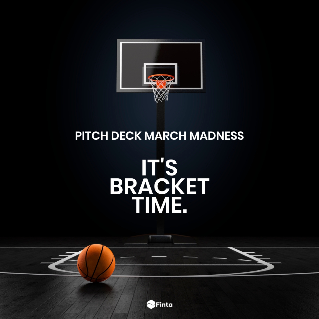 Voting is open for Pitch Deck March Madness.  🚀

Follow Finta &amp; submit your votes by Friday. The winning bracket gets one year of Finta Pro for free! ✨

View the early pitch decks of these 16 companies at: trustfinta.com/blog/pitch-dec…
