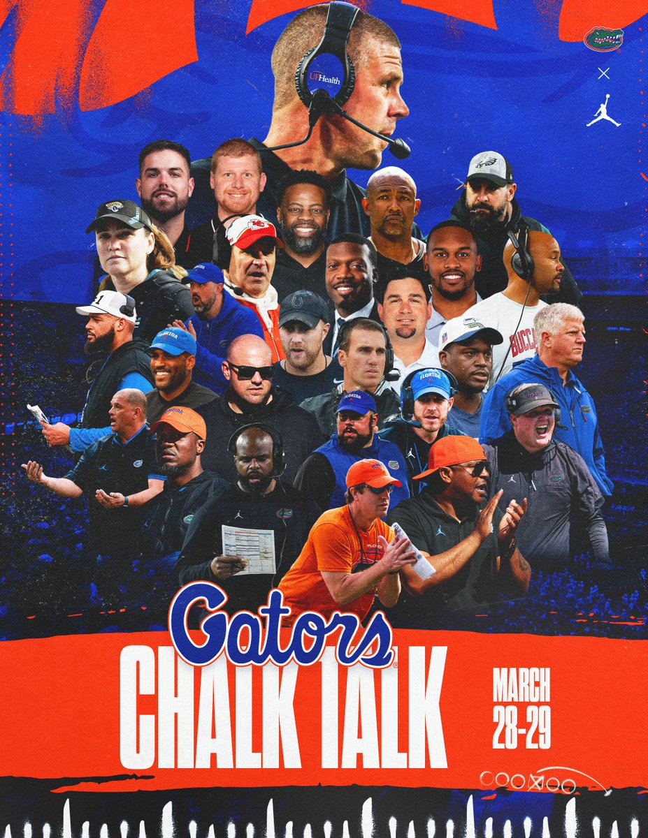 Chalk Talk starts TOMORROW. Don't miss out on the opportunity to learn from Gators and NFL coaches! floridagators.com/sports/2024/2/… 🗓️ March 28-29 #GoGators