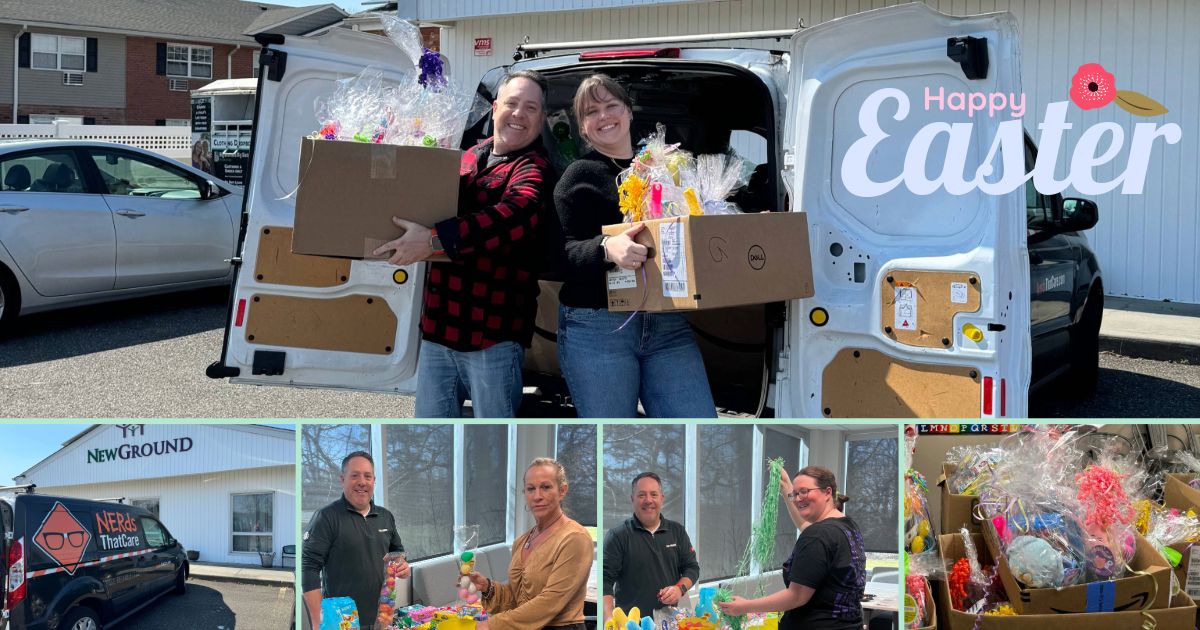 NerdsThatCare's tweet image. 🐰 Bringing Easter Joy 🌟

Nerds That Care recently partnered with New Ground in Levittown to spread Easter cheer to children in need.

In the spirit of giving back, our team donated colorful Easter baskets filled with treats and toys.

#EasterJoy #NerdsThatCare #NewGround