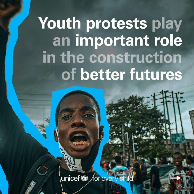 UNICEFInnocenti's tweet photo. 📣 In recent decades, we have seen more and more protests. Young people are leading the way and calling for action.&amp;nbsp;

✊The increase in youth protests raises concerns – but it also raises hope.

📣How and why are young people protesting to demand change?

Learn more: