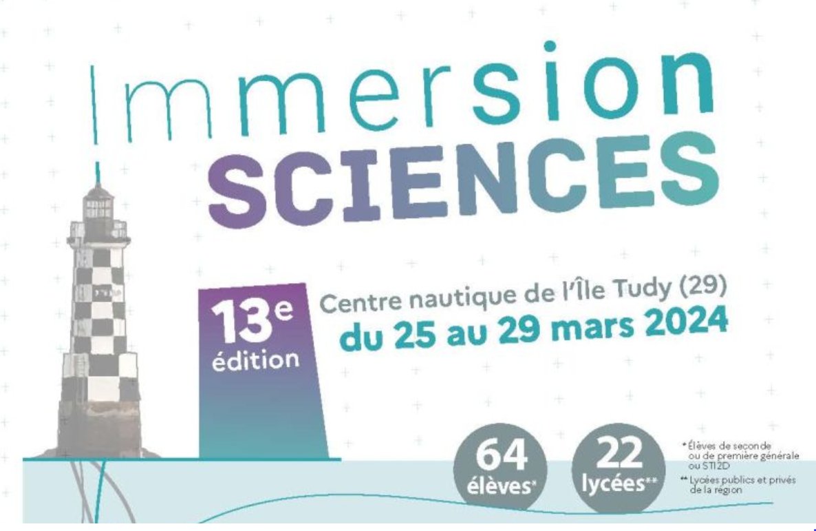 #ImmersionSciences I L'édition 2024 de l’opération pilotée par l'@acrennes, la @regionbretagne et le @CNRS se déroule cette semaine ! 🔵 5 jours au 🩵 des filières scientifiques pour 64 élèves de 2nde et 1ère de 22 lycées #bretons à l'île Tudy (29) ▶️ bretagne-pays-de-la-loire.cnrs.fr/fr/cnrsinfo/im…