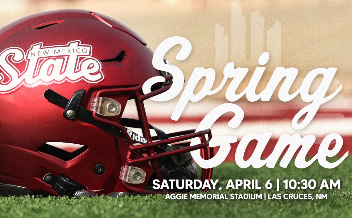 Mark those calendars! The 2024 Spring Game is set!👇 🗓️ Saturday, April 6 ⏰ 10:30 a.m. MT 📍 Aggie Memorial Stadium #AggieUp x #RideForTheBrand