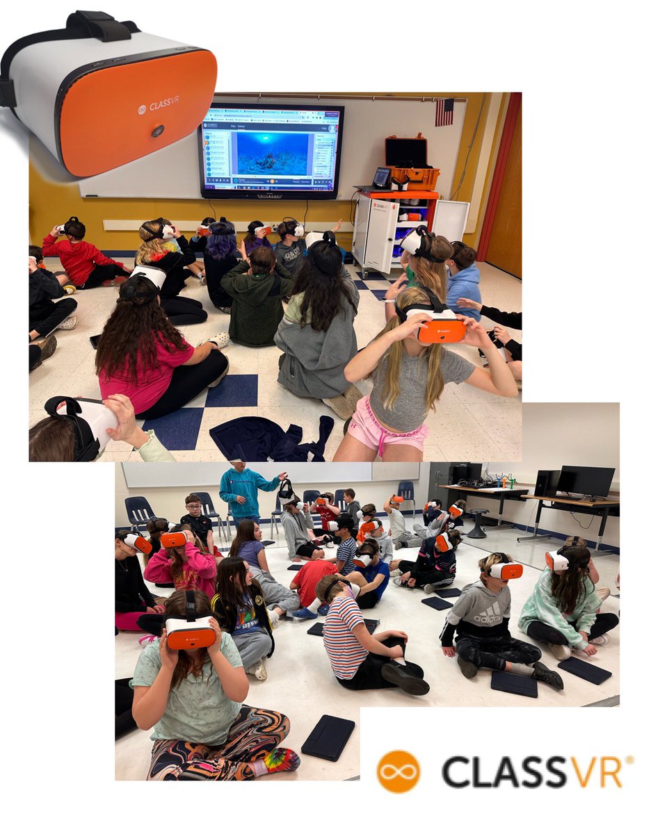 Thanks to <a href="/ClassVR/">ClassVR from Avantis</a> , our 5th graders have been on journeys 🗺️ to outerspace🪐 and the rainforest🌴  and explored shipwrecks 🌊 and ancient castles 🏰. Our next ADVENTURE awaits! 😲🔭