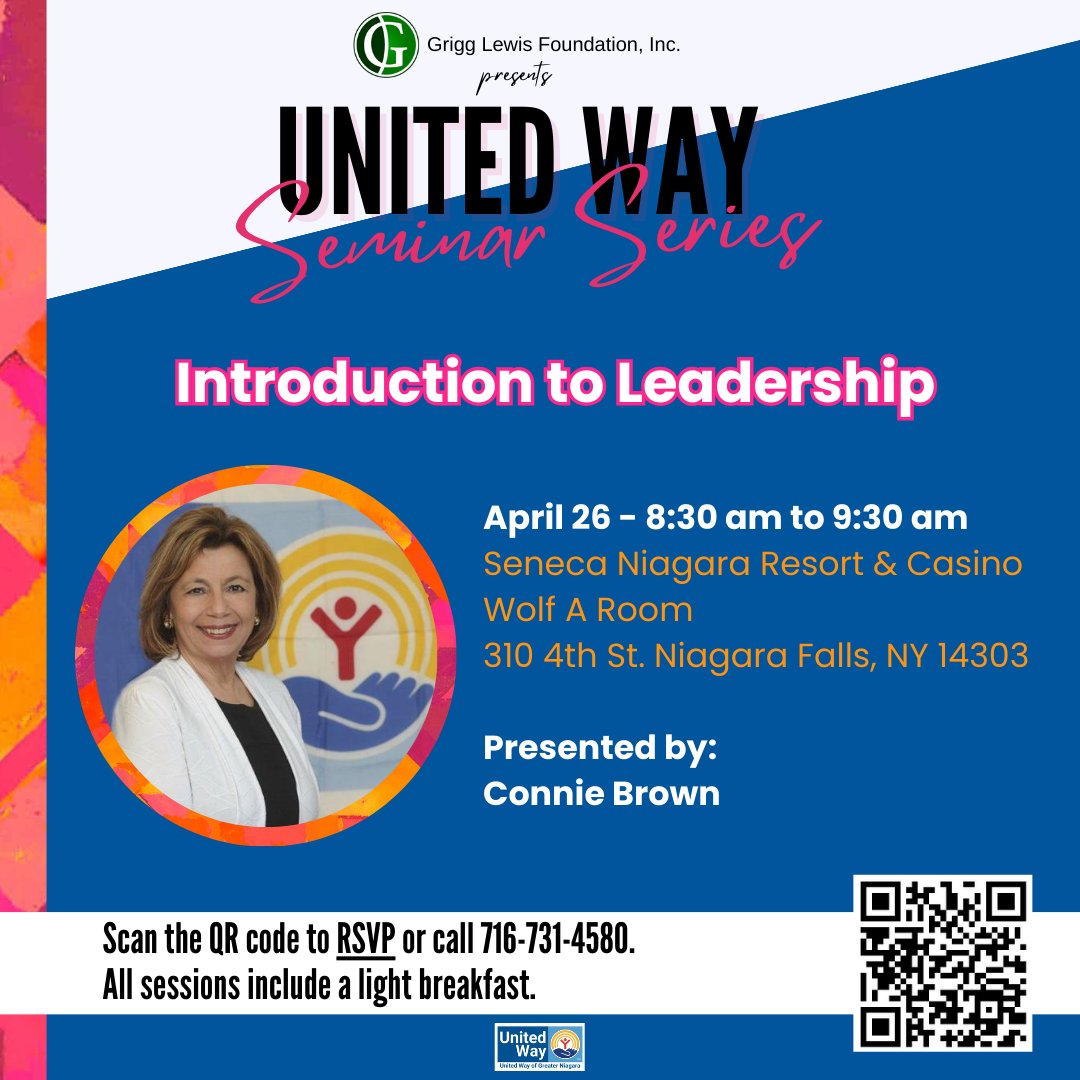 Join us on April 26 to level up your leadership skills with presenter Connie Brown, presented by the Grigg Lewis Foundation, Inc ! Register today at www.uwgn/events!