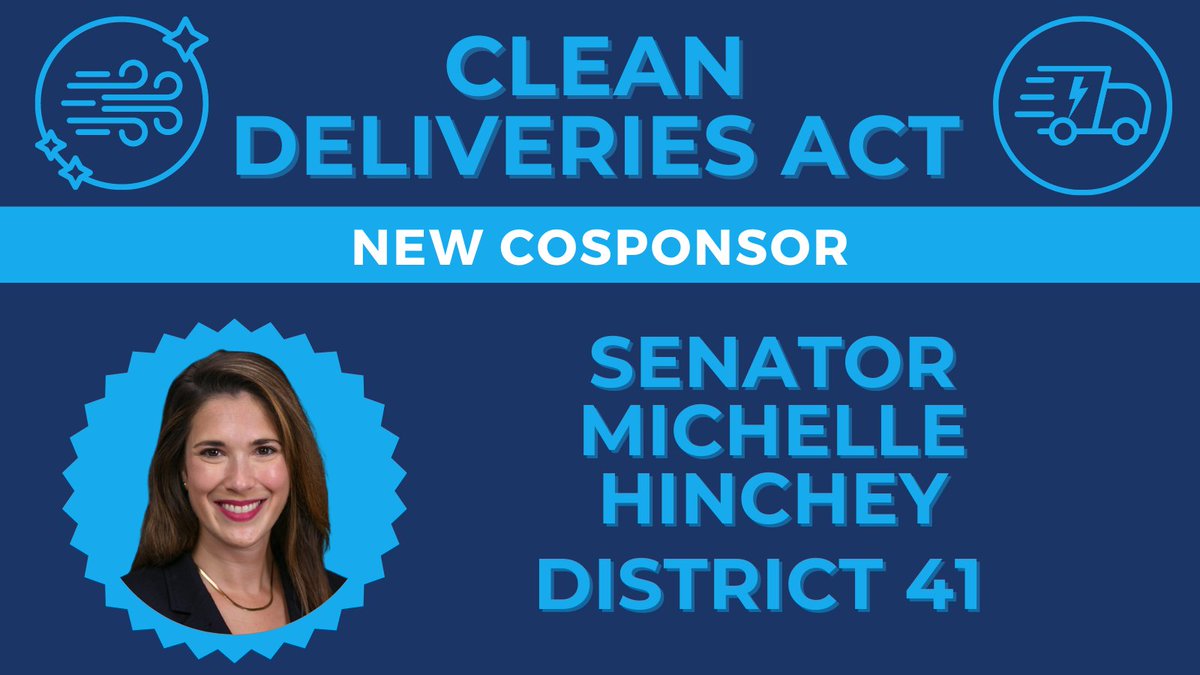 @SenatorHinchey is joining the fight for #CleanDeliveries! 

With her help, the Clean Deliveries Act will:
🚛 Hold e-commerce warehouses accountable
🚛Remedy the damage done to our communities 
🚛Pave the way to a cleaner, healthier future

Take Action: bit.ly/cleandeliveries