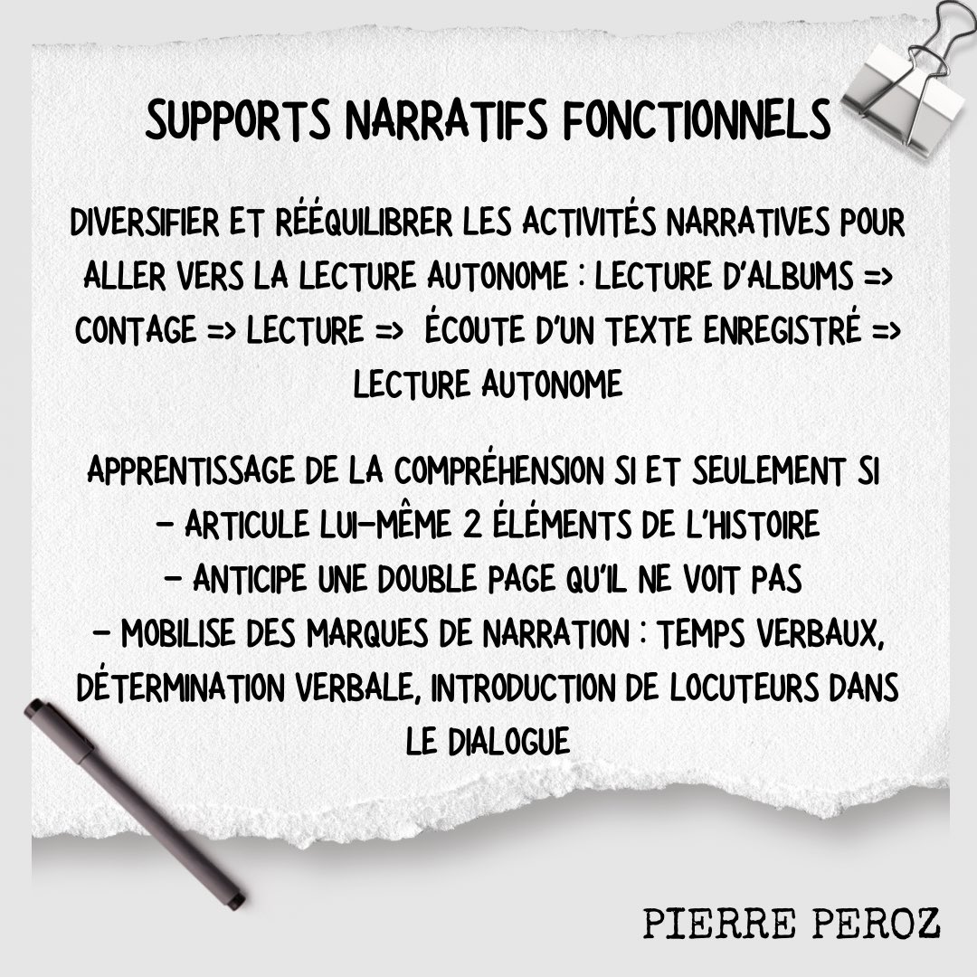 del_en_maternel's tweet photo. La pédagogie de l’écoute qui va bien plus loin que la compte de textes littéraires.
Une nouvelle posture pour le PE, pour les enfants.
Des savoirs qui se construisent entre eux !
#pedagogiedelecoute #maternelle  #pierreperoz https://t.co/VOEr73Qs4h