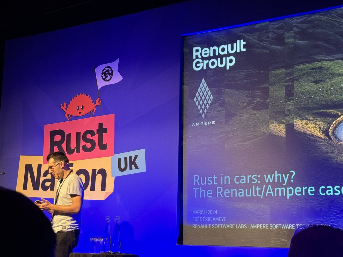 gilescope's tweet photo. The right kind of rust in cars! #rustlang #rustnation24 #renault https://t.co/Tobkp2Gka7