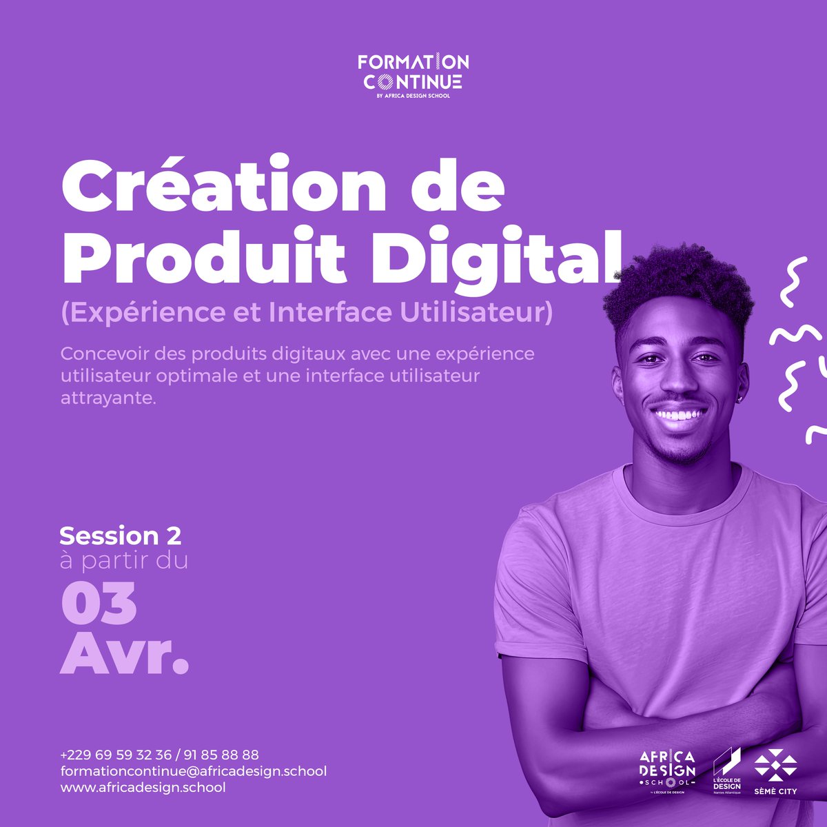 AfricaDesignSch's tweet image. Vous aimeriez concevoir des produits numériques avec une expérience utilisateur optimale et une interface attrayante ? Rejoignez notre formation axée sur  l'UX et l'UI Design !

📍Inscription : bit.ly/43dgtpR

#formationprofessionnelle #AfricaDesignSchool