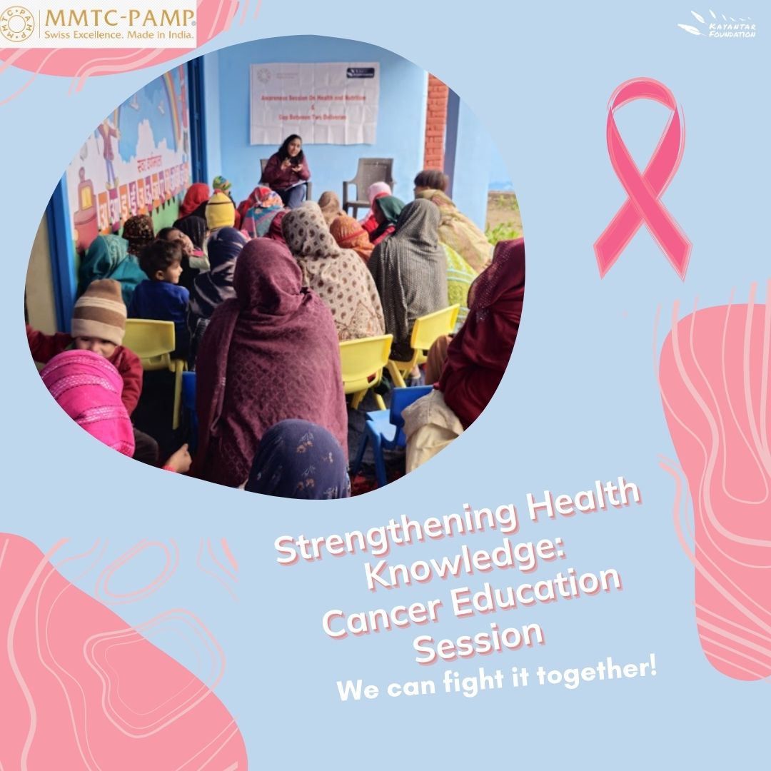 KayantarF's tweet photo. Thrilled to share scenes from our #cancer #awareness &amp; nutrition session with the women of #Nuh, #Haryana, thanks to MMTC-PAMP support. We're committed to #empowering through education for a healthier future.

#KayantarFoundation #CancerAwareness #CommunityHealth #MMTCPAMP https://t.co/Krvd3aMy28