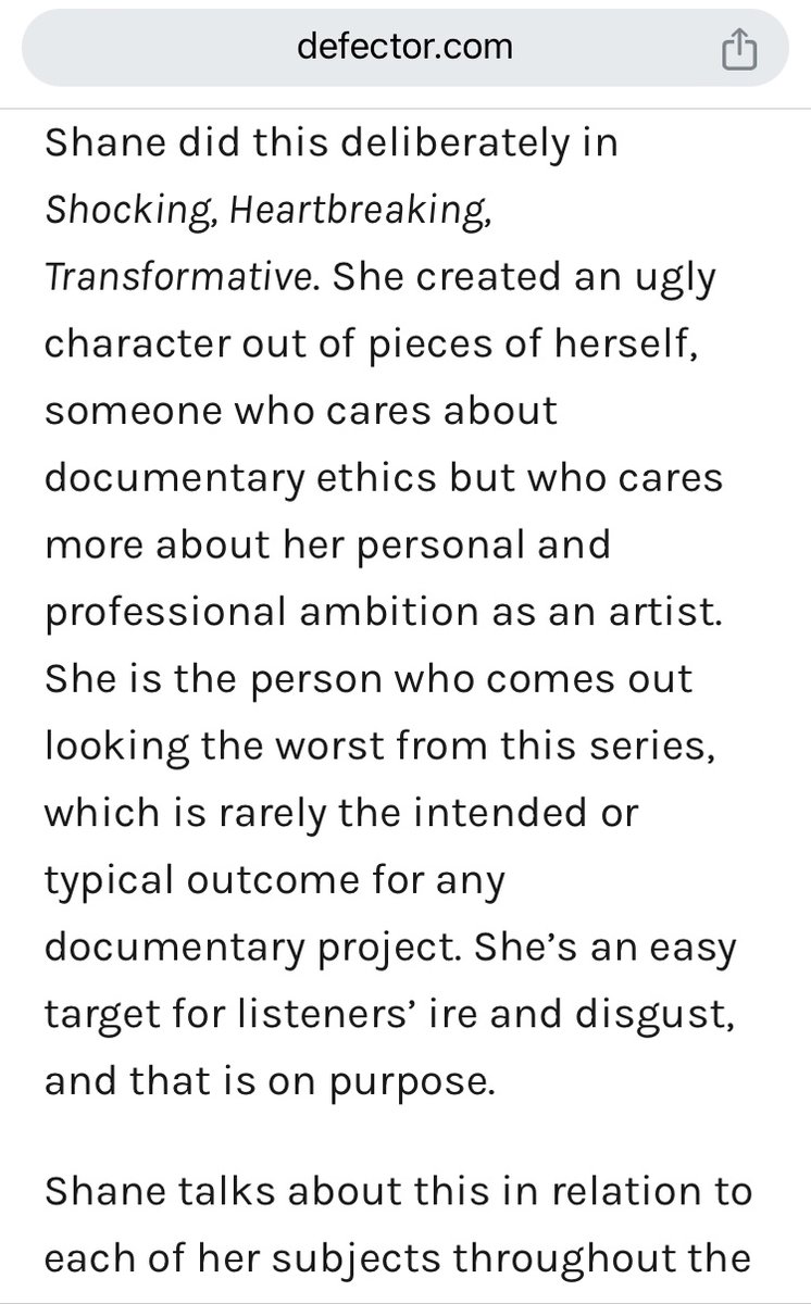 I think a lot of people who have had strong reactions to @iamjessshane ‘s series really missed the intentionality around this part that @alexlaughs describes well here: