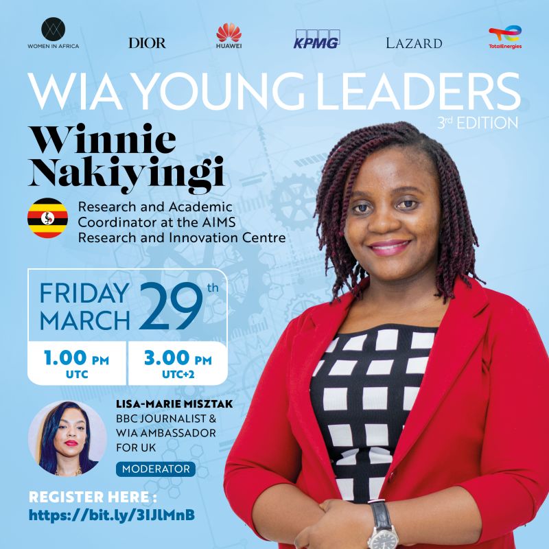 As part of the 2023 @WIAPhilanthropy Young Leaders Series, our 2013 alumna @WinnieNakiyingi will be speaking to @BBCWorld Journalist, @LMMisztak about her work in STEM, founding @WordsAfrica! Register via: us02web.zoom.us/webinar/regist…