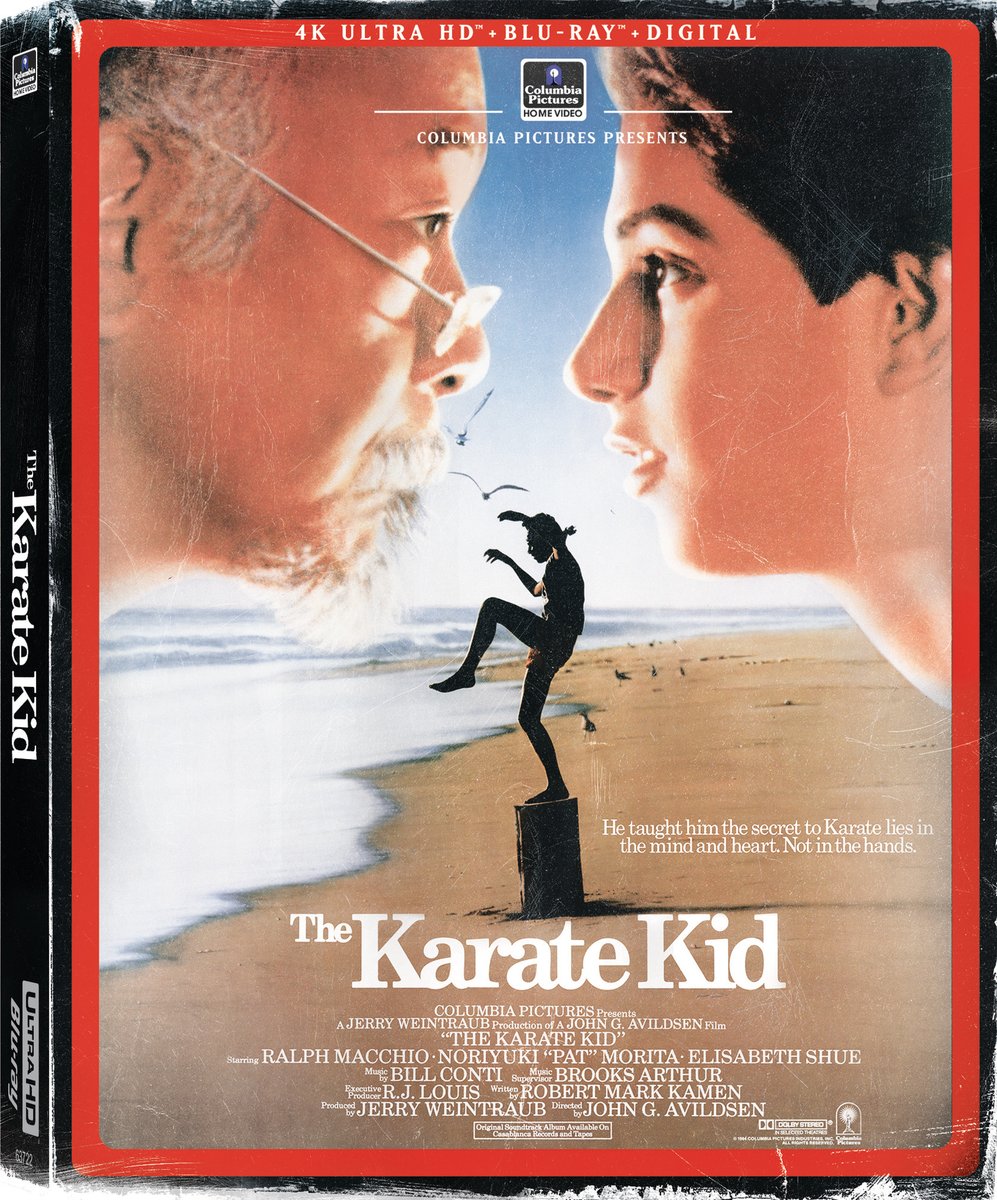 Sony/Columbia celebrating 40th anniversary of THE KARATE KID with 4K UHD+Blu-ray+Digital edition. VHS-style packaging and new special features 6/18