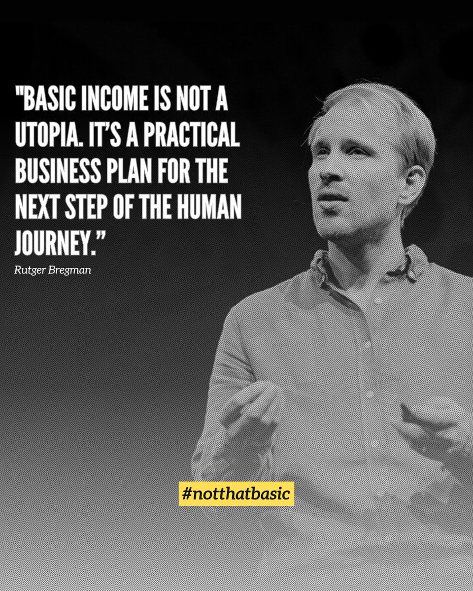 notthatbasic_'s tweet image. Basic Income is not a utopia.
#notthatbasicfilm #notthatbasic #ubi #basicincome