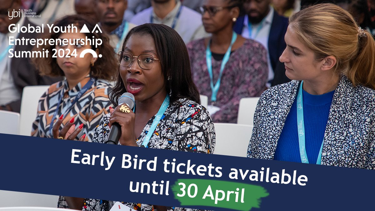 YouthBizInt's tweet photo. Have you got your ticket to #GYES2024 yet?

We can’t wait to connect with the YBI network this October to shape the #GenerationForChange!

Early Bird prices are available for a few more weeks: https://t.co/iZ0yfyP1IZ https://t.co/aVVO5m3k0f