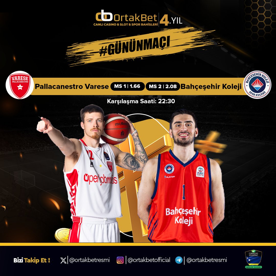 👑  Ortakbet 'te Günün Maçı !

🏀 Pallacanestro Varese - Bahçeşehir Koleji

⏱ 22.30

👑 Ortakbet İle Bahsini Yap Kazancını Katlamaya Başla!

🎁 Ortakbet 'e Üye Ol Birbirinden Avantajlı Fırsatları Kaçırma!

🔗 tinyurl.com/Ortakbet

#ortakbet #ortakbetgiriş #ortakbetgirişadresi