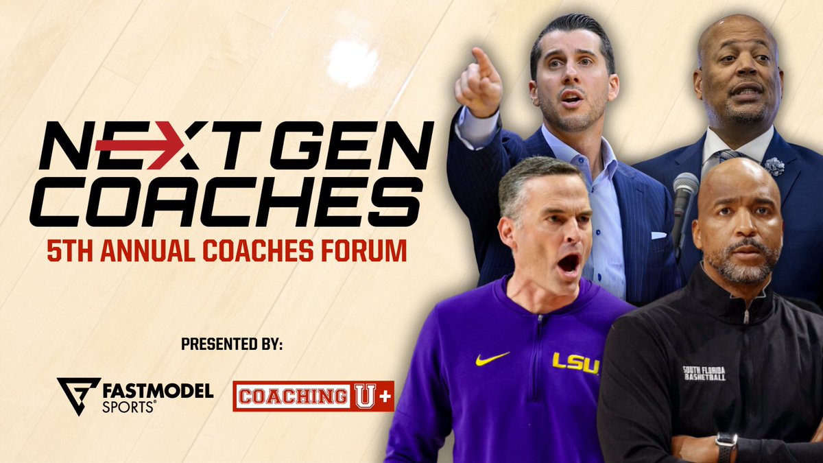 🚨 Join us in Phoenix for the 5th Annual NextGen Coaches Forum presented by FastModel &amp; Coaching U+

🗓️: Fri, April 5th
⏰: 3:00 PM
📍: Phoenix Convention Center
🎟️: Free to FastModel Users

Register NOW:
🔗 nextgen-coaches.com/2024
