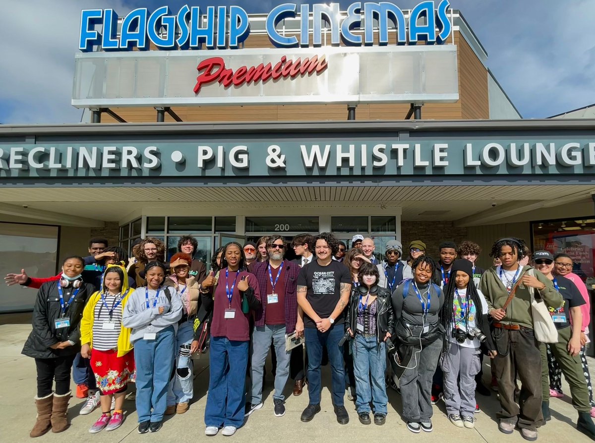 We were happy to welcome students from the Baltimore School for the Arts for the Ocean City Film Festival!  They made the trip to honor their teacher, the Film Festival's Creative Director B.L. Strang-Moya, who instructs them in Honors Video Editing.