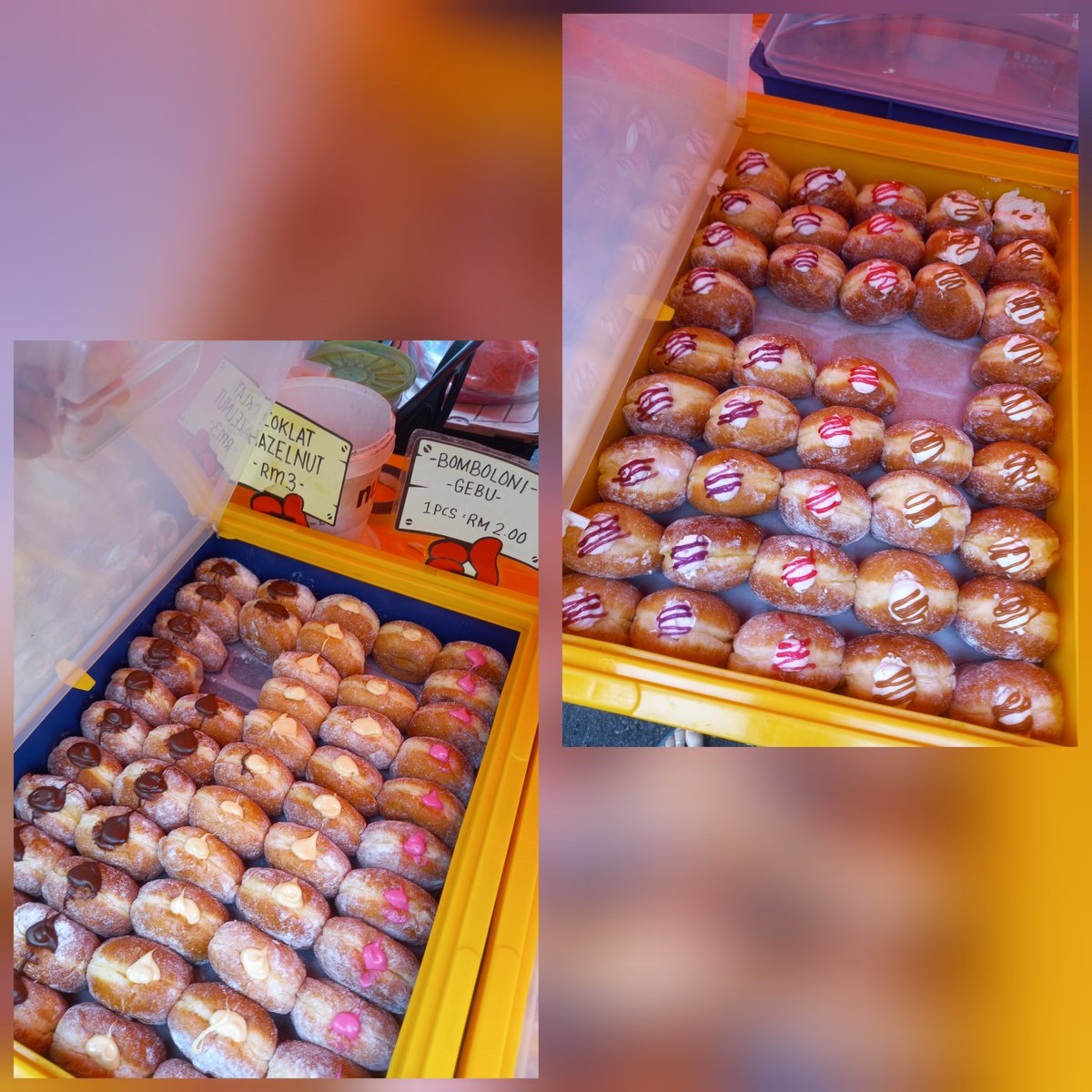 bevng1971's tweet image. #bukapuasa stalls ... #bomboloni for RM2 each. Not bad. I bought chocolate, oreo, peanut butter &amp;amp; vanilla. #foodie #snack #kl #donut