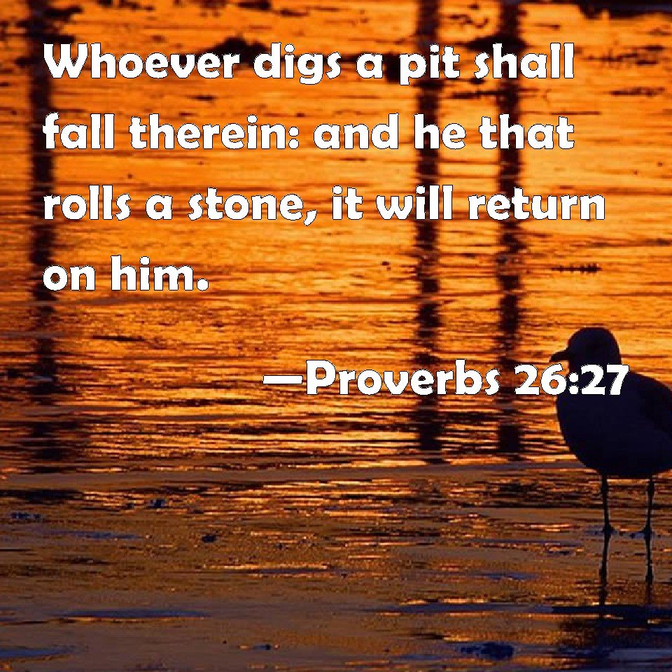 firebelly_flame's tweet image. #Proverbs26 v 12 &amp;amp; 27 

Do you see a man wise in his own eyes? There's more hope for a fool than him. v12 

He who digs a pit will fall into it &amp;amp; he who rolls a stone, it will turn back on him. v27

Pride precedes destruction. Every time. #Infallible #WordOfGod #Lamp #Wisdom