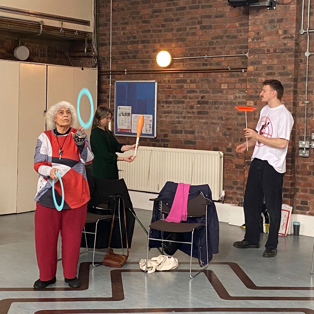 Our circus skills group are learning more and getting better all the time. Its FREE to join, just come along on a Monday, 11.30-1pm, Island House, Roserton Street, E14 3PG. #Community #Friendship #Fun