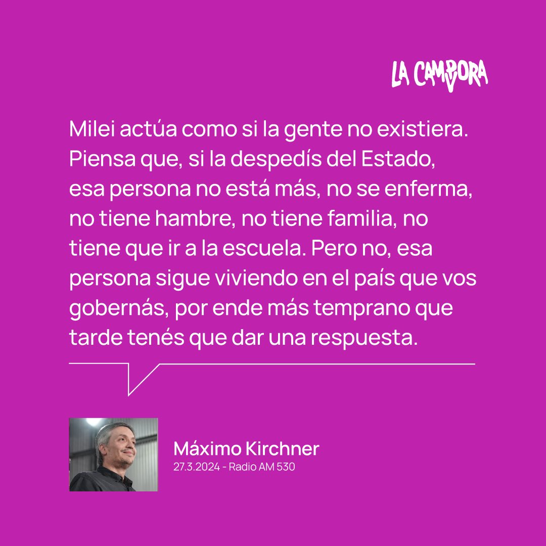 📻 — Máximo Kirchner en la AM530.

👇🏽🧵 #MáximoEnLa530
