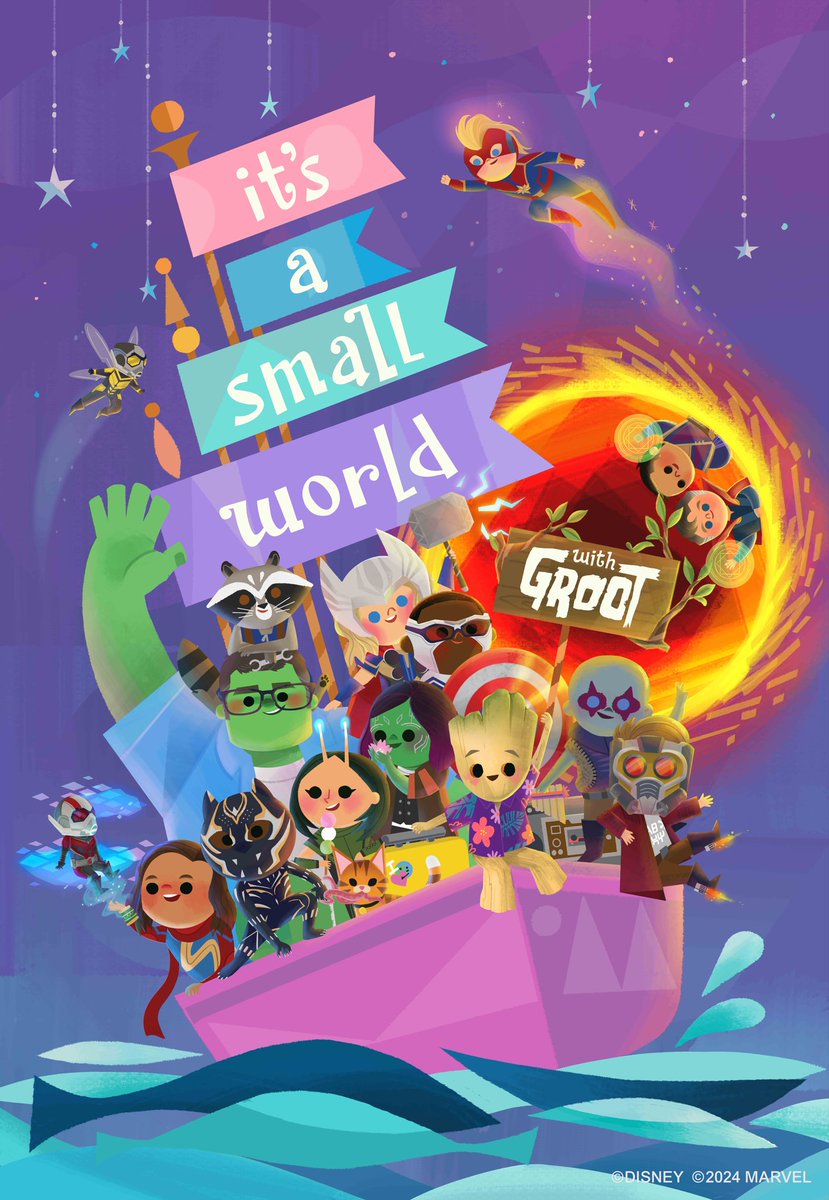 rocketthinker's tweet image. Rocket Raccoon in Small World (With Groot) Coming Later this year to Tokyo Disneyland