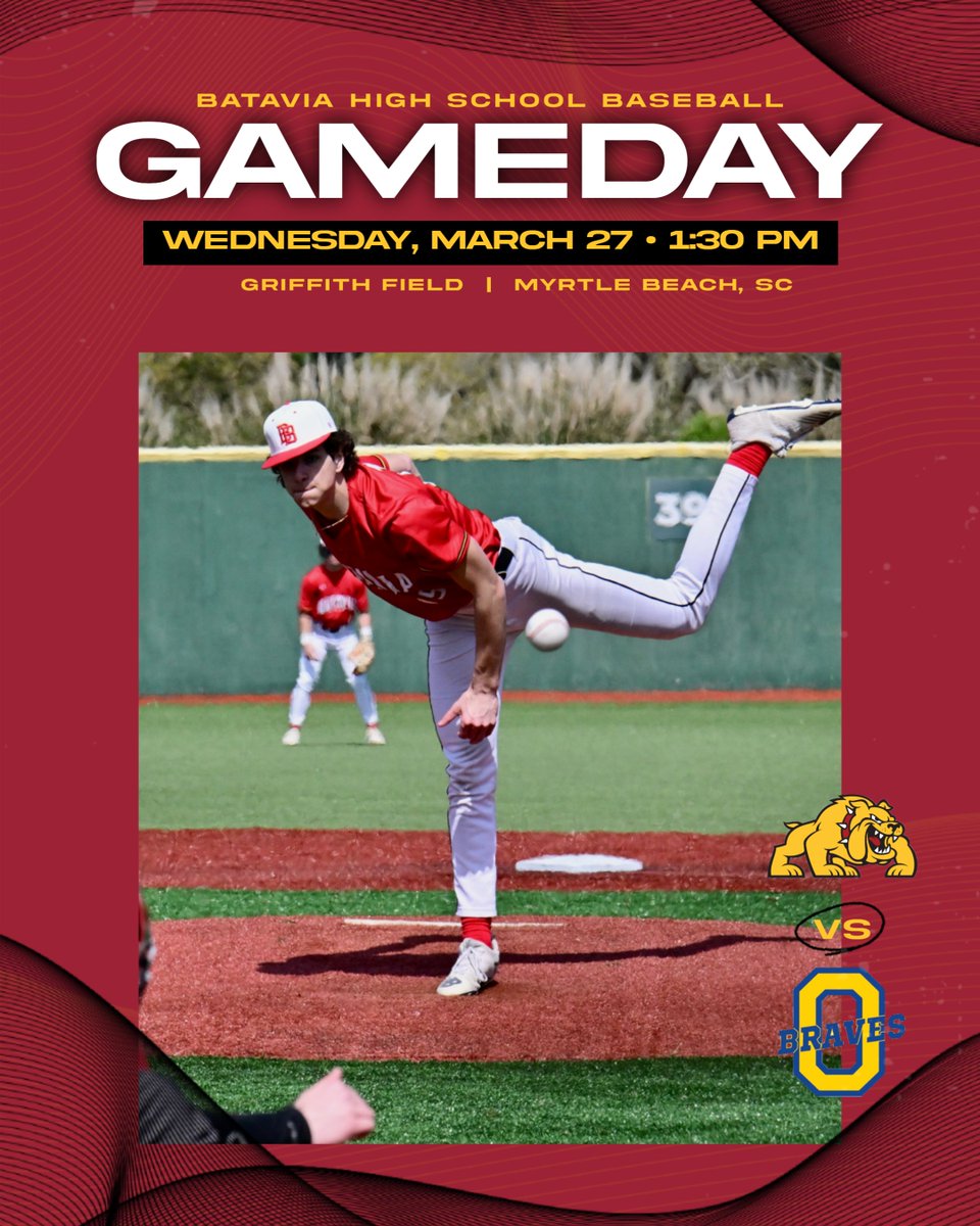 Game 3 from Myrtle Beach. Batavia vs. Olentangy (OH) at 1:30pm (ET)