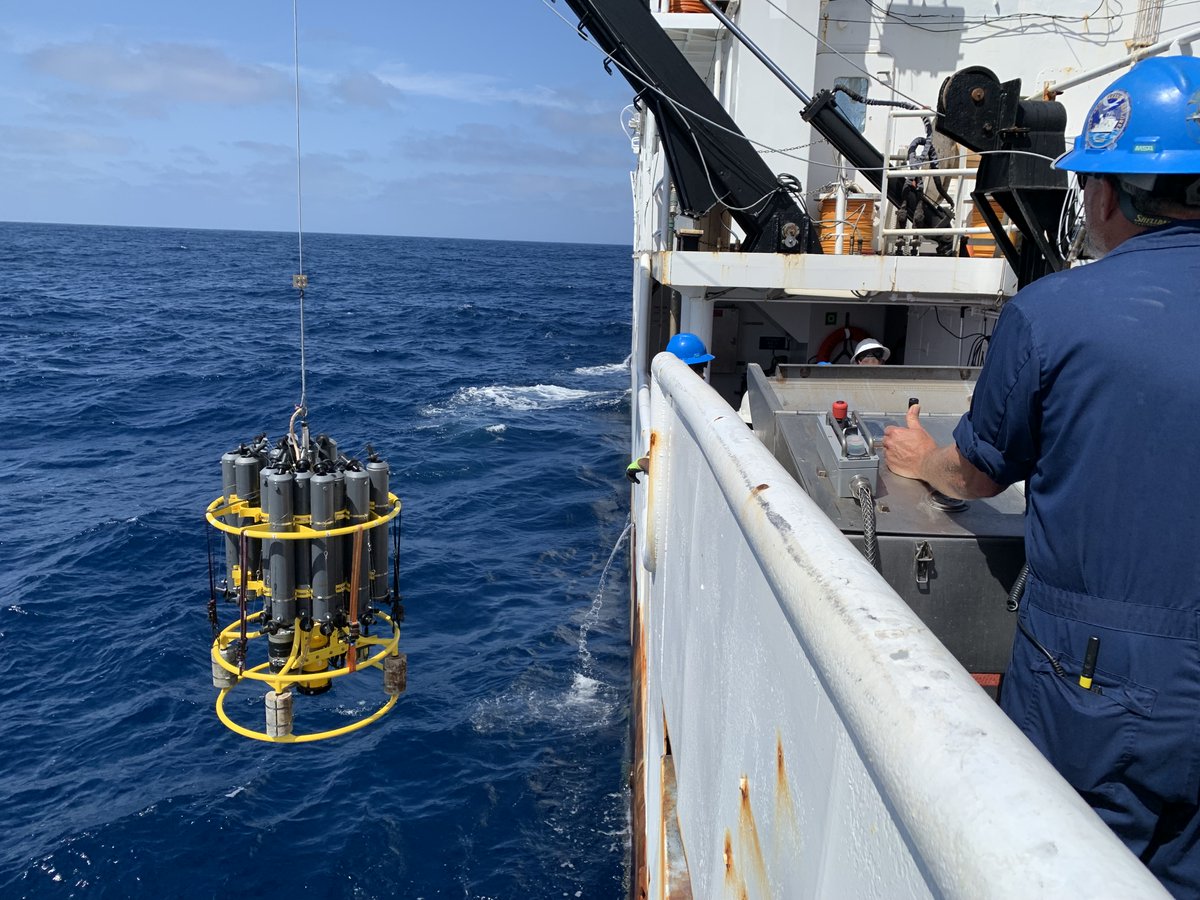 The CTD (conductivity, temperature, and depth) is a tool used in oceanography, providing important information about physical, chemical, and biological properties of the water column. The PIRATA cruise will collect ~60 CTD profiles during its journey (each taking 1.5-3 hours).