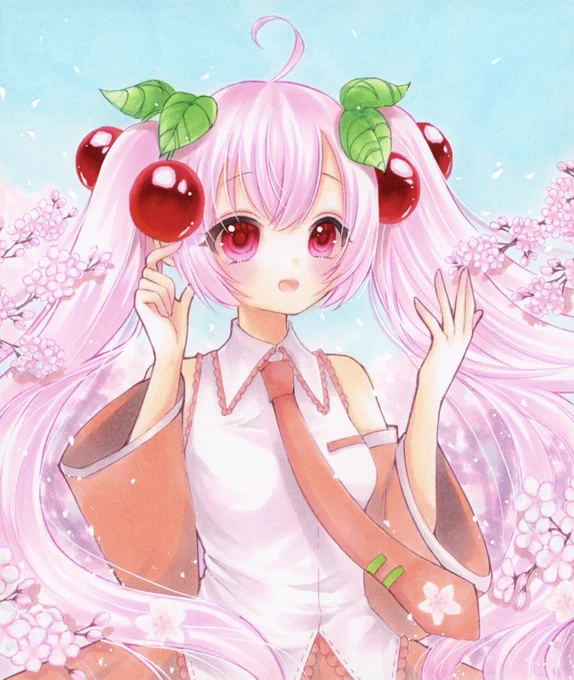 桜ミク#桜ミク #コピック 