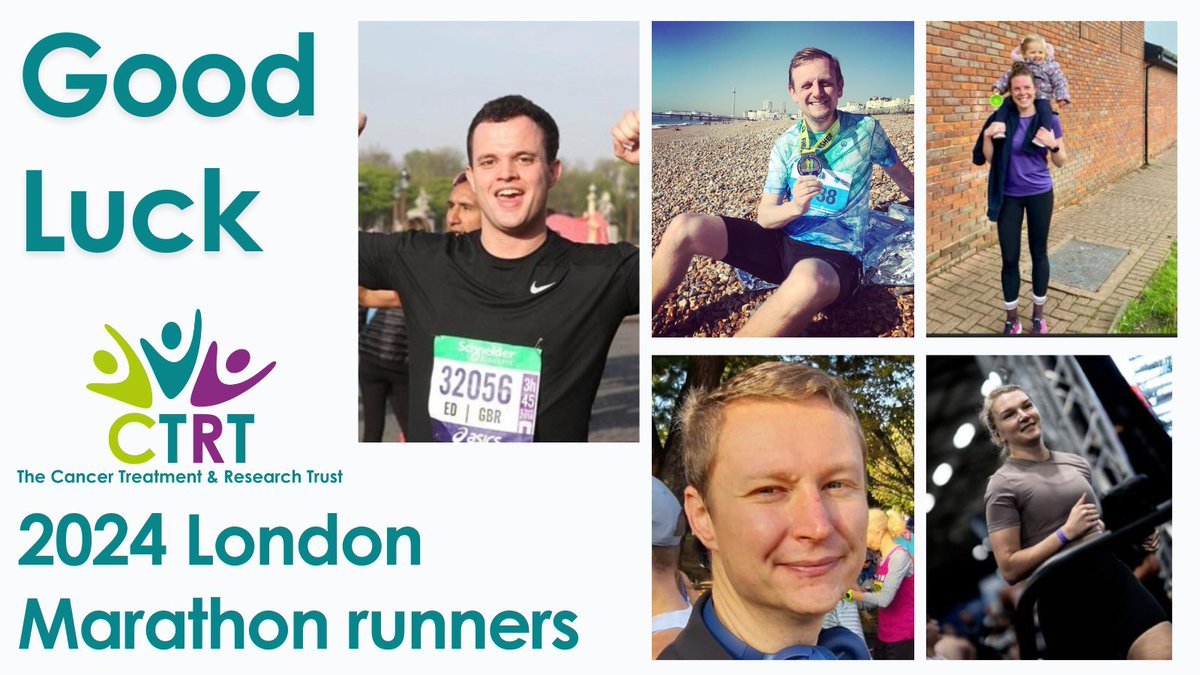 The Cancer Treatment and Research Trust (@ctrtrust) on Twitter photo It's <a href="/LondonMarathon/">TCS London Marathon</a> day and we couldn't be more proud of our fantastic supporters who are running on behalf of CTRT today! We wish you all the best of luck and will be cheering you on! It's <a href="/LondonMarathon/">TCS London Marathon</a> day and we couldn't be more proud of our fantastic supporters who are running on behalf of CTRT today! We wish you all the best of luck and will be cheering you on!