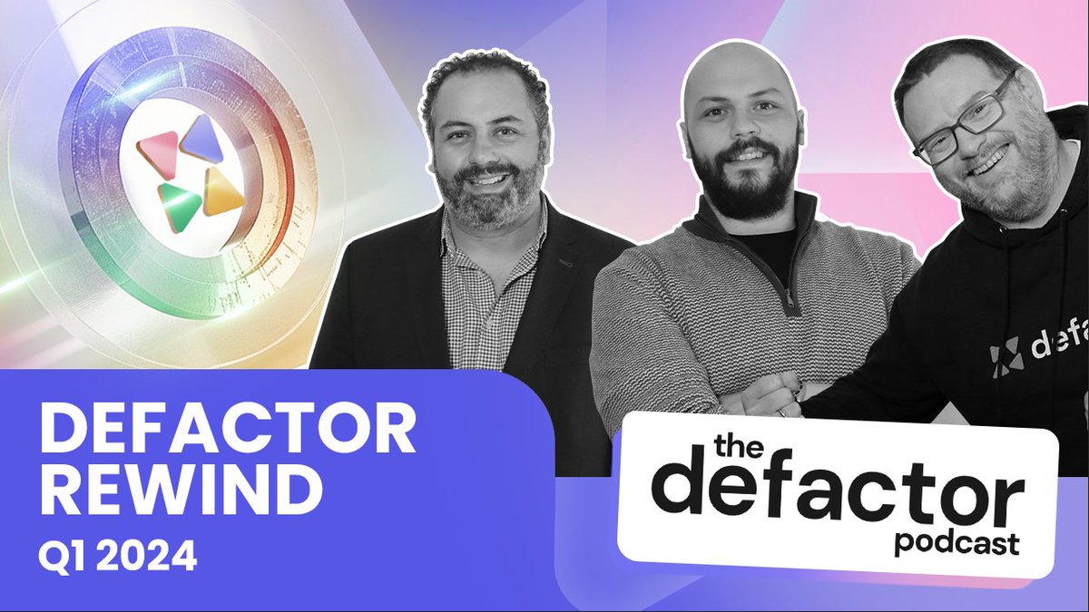 defactor_'s tweet photo. T-24 hours until The Defactor Podcast #6 - Defactor Rewind - Q1 2024 is LIVE 📣

⏰ Set the alarm to tune in at 15:00 GMT | 23:00 HKT | 10:00 EST - 28th March

This one will be all things Q1 2024 for Defactor - Be sure to tune in, especially if you are new to the community!

#DefactorPodcast #RWA | #RealWorldAssets $FACTR