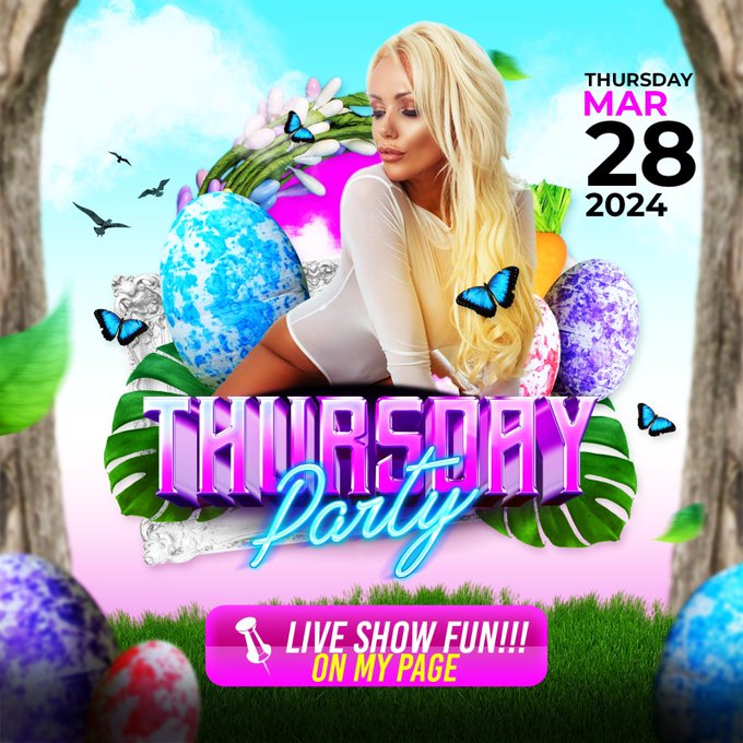 EARLY EASTER LIVE SHOW! 🥚🐣🍫 Why wait?! 😈😈😈 - It's happening on Thursday and I have a LOT of fun planned
