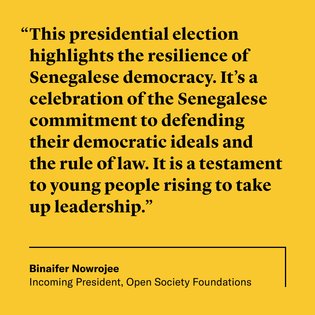 The Sunday presidential election in Senegal is a testament to the unwavering dedication of the Senegalese people to democracy and the rule of law, demonstrating to the world what it means to be truly committed to democratic ideals.