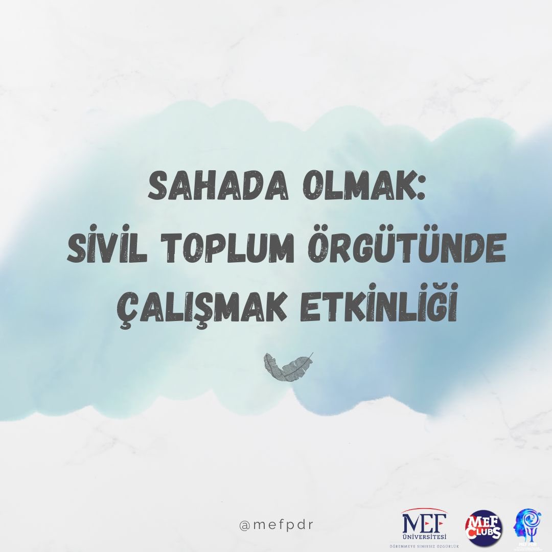 pdrmef's tweet photo. Dün akşam Nurettin Erkan Gündüz ile STK'da çalışmak üzerine konuştuk 🙌🏻. 
Psikolojik Danışmanın STK'da rolü nedir, bu alana nasıl giriş yapabiliriz ve daha fazlasını öğrenmiş olduk. Başta saygıdeğer Nurettin Bey'e ve etkinliğimize katılan herkese teşekkür ederiz 🤩
.
.
#mefpdr https://t.co/bQCyc55mA5