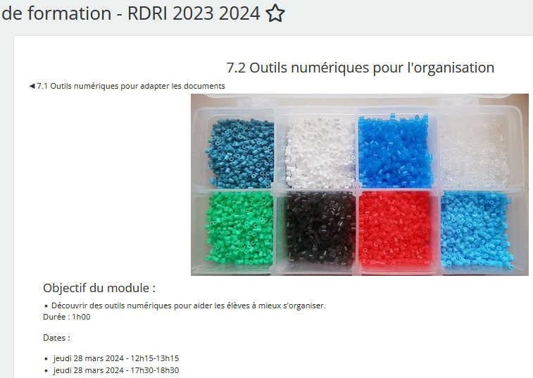 RDRI_Lyon's tweet photo. Prochain micro-module en distanciel demain à 12h15 ou 17h30 : aider les élèves à besoins particuliers à s'organiser. Nombreux outils et ressources numériques pour gérer des contenus, le calendrier, le temps... Sur inscription : 
https://t.co/pACe2cqqok https://t.co/OvwI0D8K9i