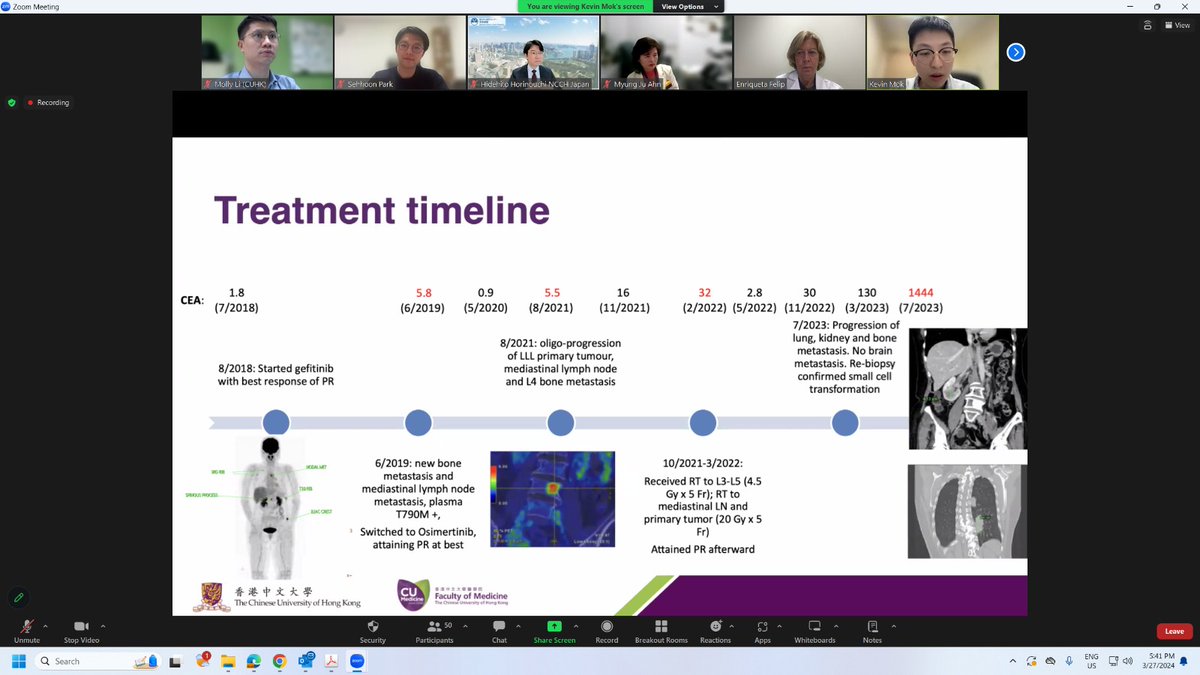 mollylisc's tweet photo. My pleasure to kick off and chair the first #ATORG #virtualMTB 2024 series with experts and friends @HHorinouchi @EnriquetaFelip #MJAhn #parksehhoon #kevinmok discussing clinical pearls and key updates in #SCLC. See everyone in the next #virtualMTB! https://t.co/shLZJatrEB