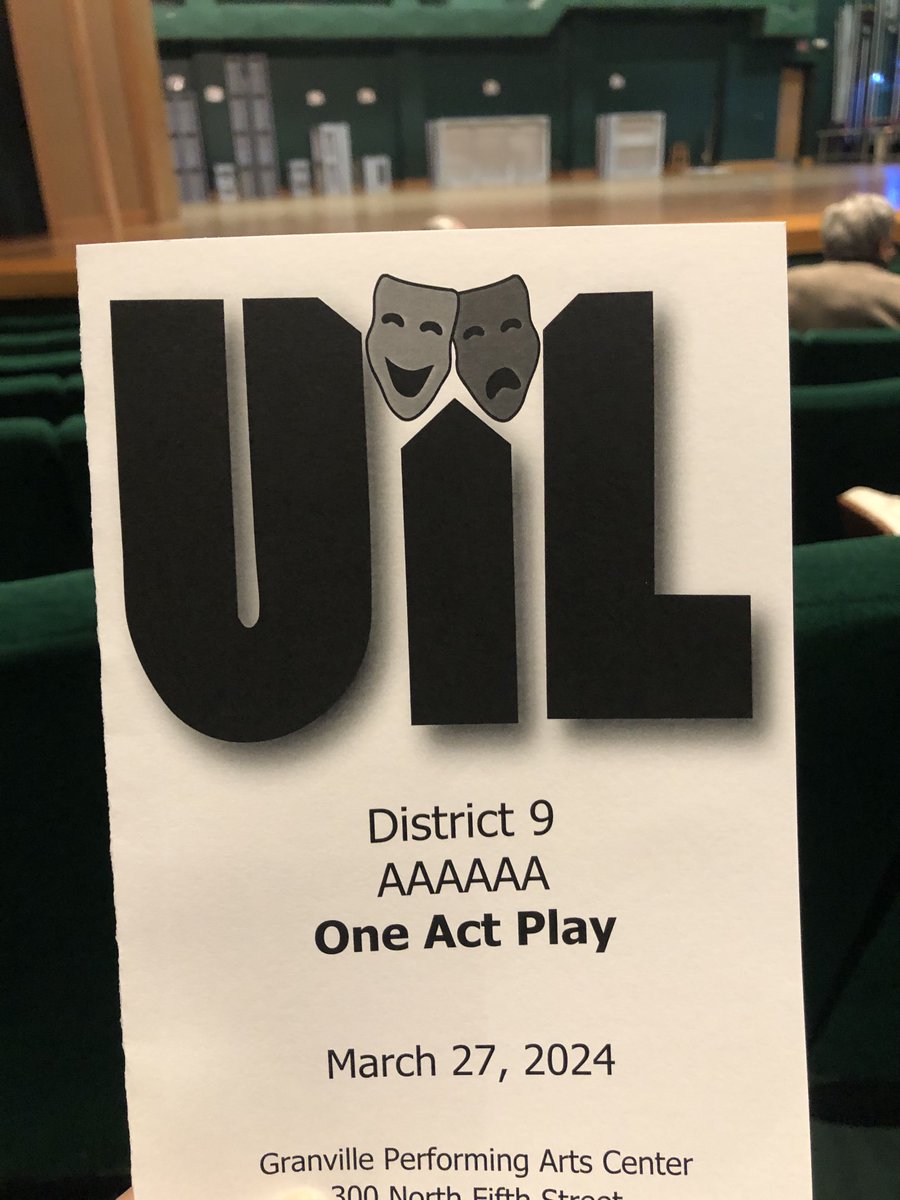 Today’s the day! Break a leg ⁦@NGHS_Raiders⁩ ⁦@SHS_Mustangs⁩ ⁦@GHS_Owls⁩ ⁦@SGHS_Titans⁩ !