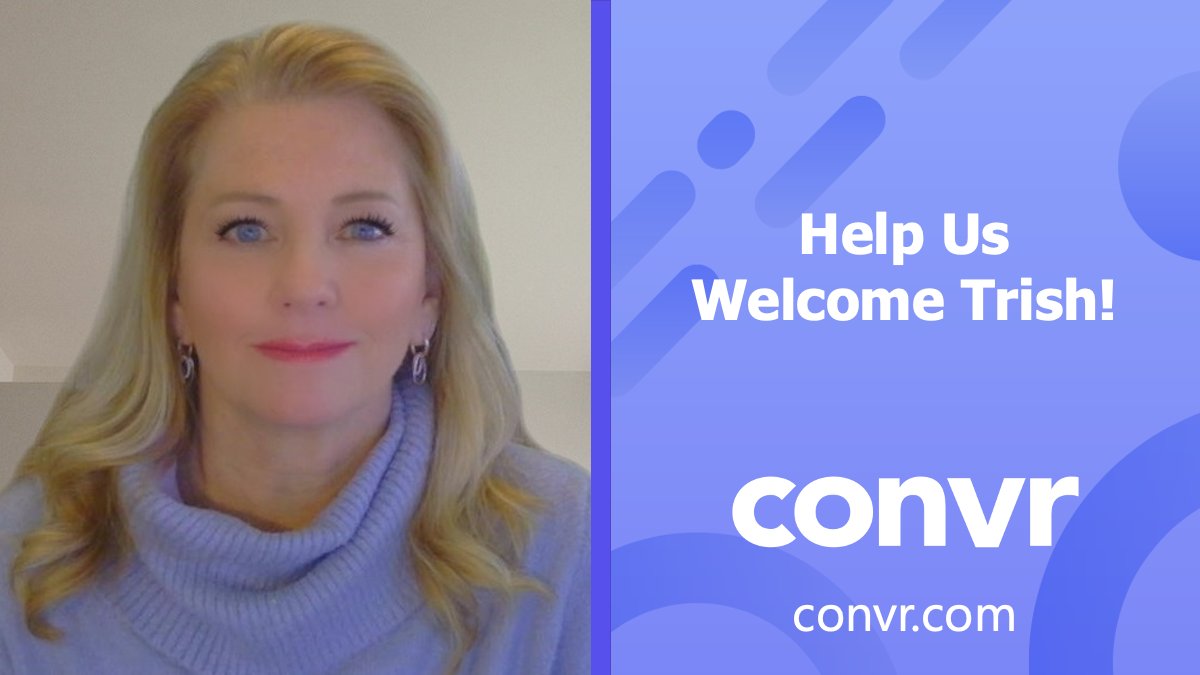 Help us welcome Trish Mancini to Convr! We're excited Trish has taken on the role of Intake Operations Lead on our CX team. Welcome aboard, Trish! #team #remote #SaaS #earlystagestartups #ai #ml #datalake