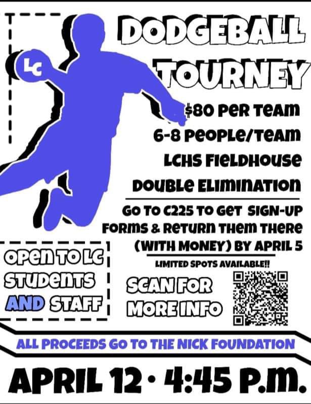 ⭐️Are you a staff member or Lake Central High School student? Take a stand against Childhood Cancer and show your support by joining the dodgeball tournament taking place on April 12! 🎗️💙
.
.
.
.

#nwinonprofit #nwicommunity #childhoodcanceradvocacy #NICKFoundation